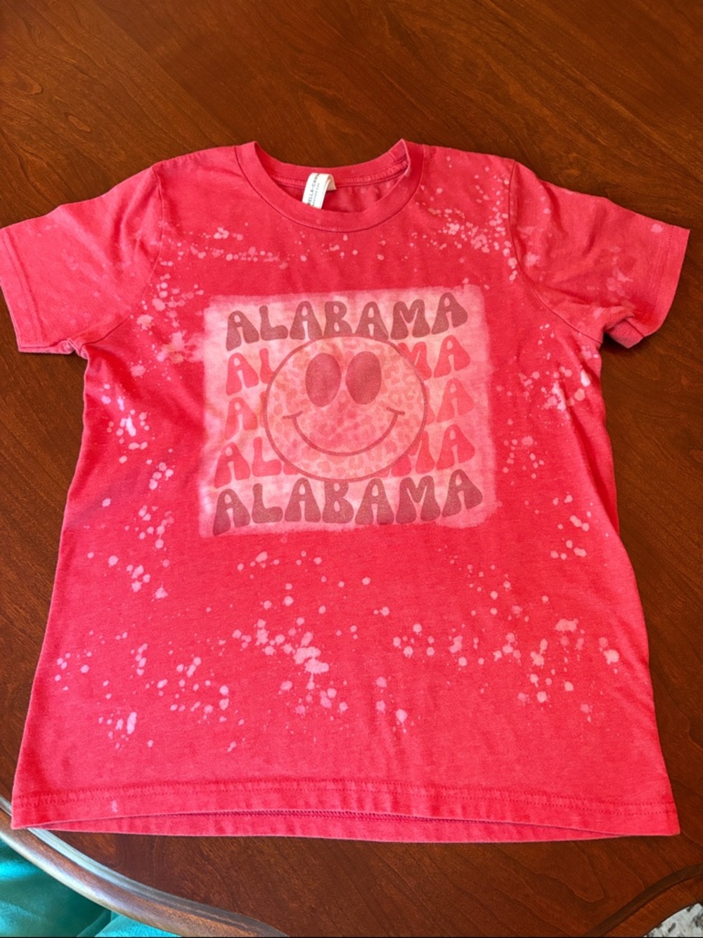 Bella Canvas Pink Alabama Smiley Tee